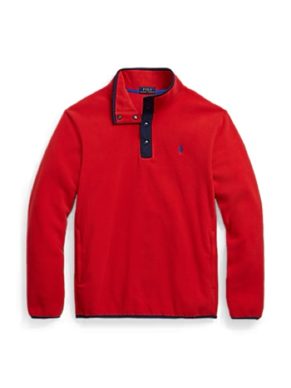 Polo Ralph Lauren mens S Small red performance fleece mock pullover sweater